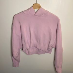 Princess Polly cropped pink hoodie